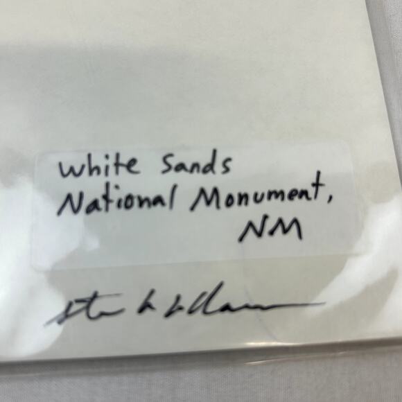 White Sands National Monument New Mexico photograph SIGNED 5 x 7 in 8 x 10 mat - Picture 2 of 4